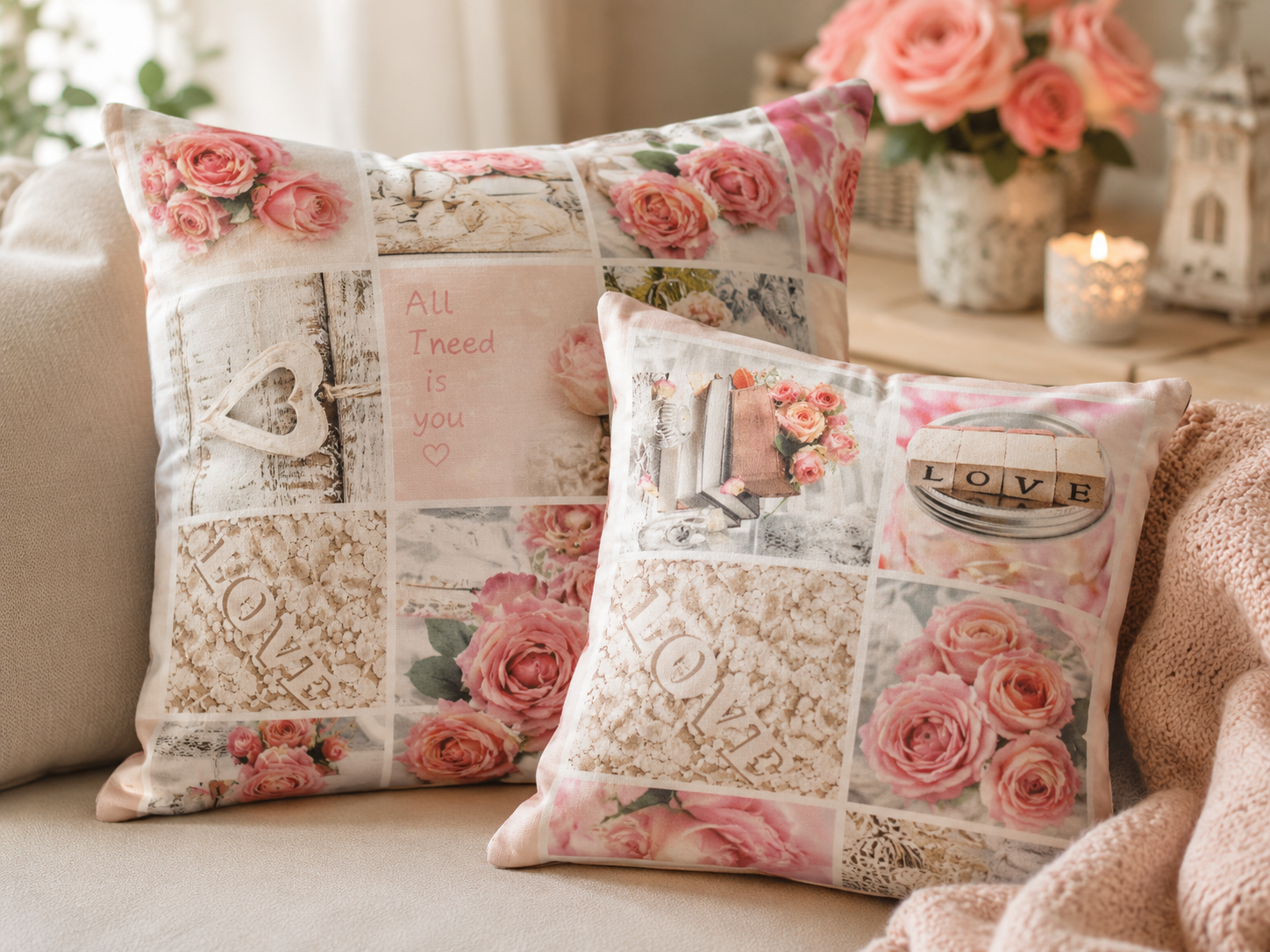 DIGI PATCHWORK VINTAGE ROSES NA BAVLNE