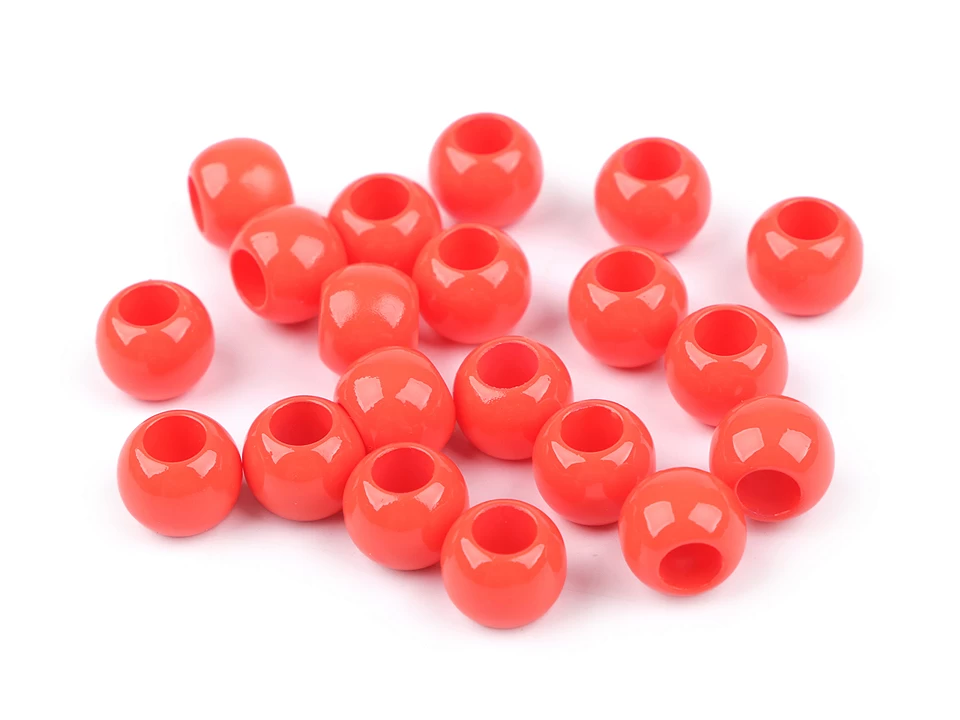 Plastové korálky Ø12 mm - 20 ks