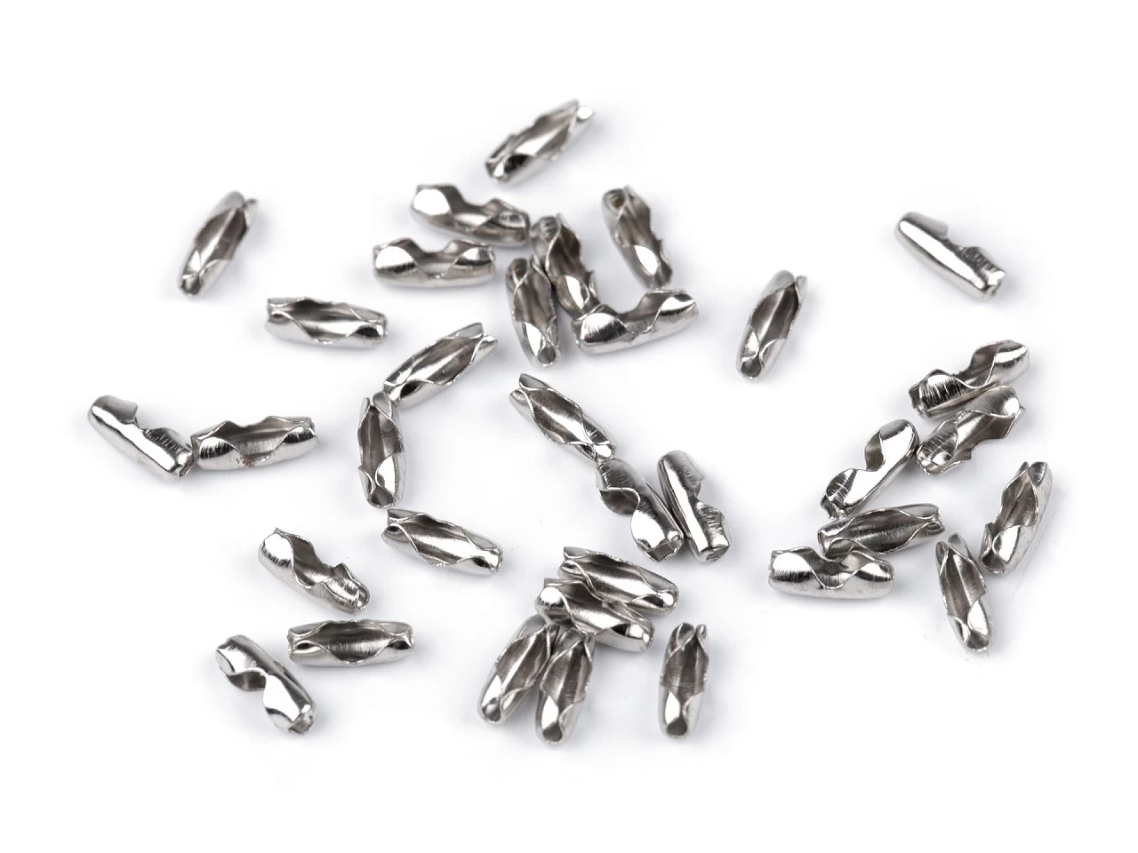 Spojka / koncovka na guličkovú retiazku 3x8 mm - 100 ks