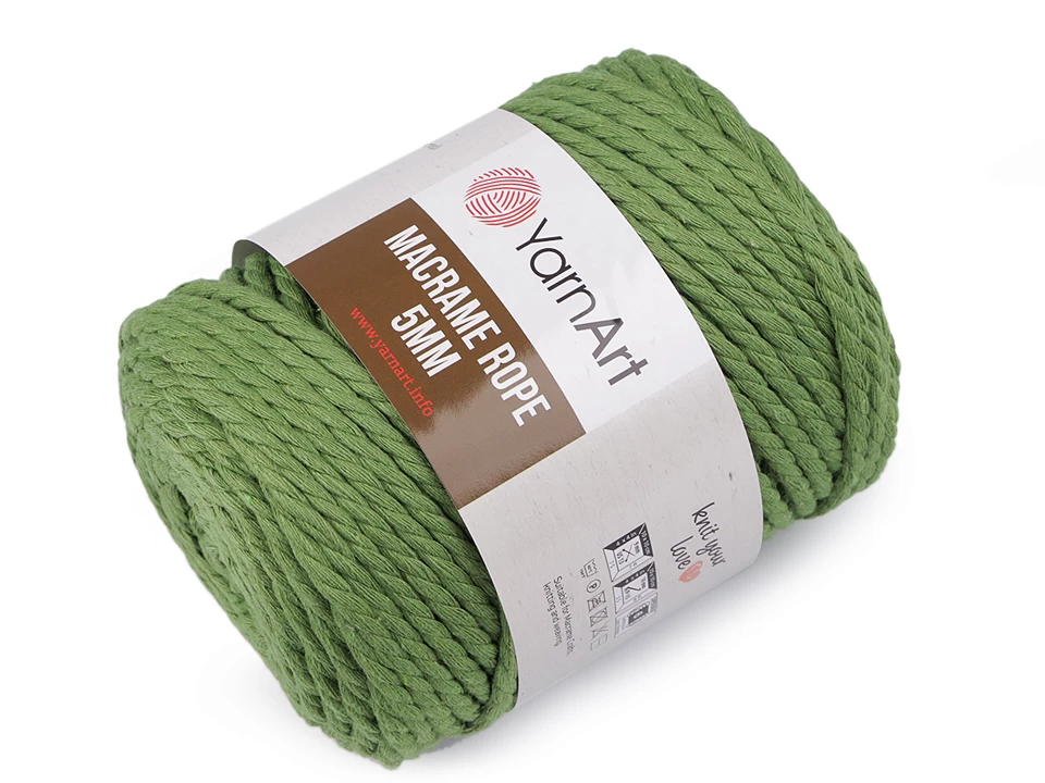 Pletacia priadza YarnArt Macrame Rope 5 mm 500g