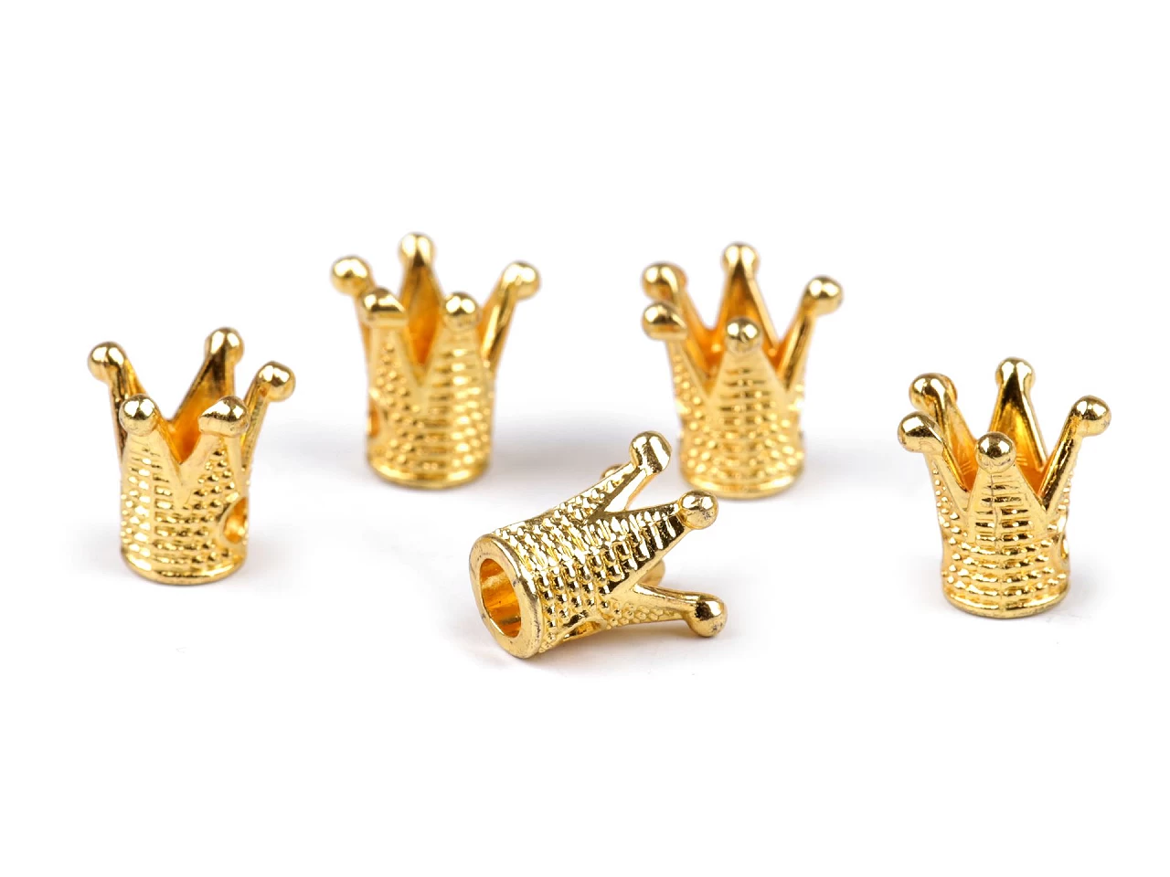 Kovová korunka na našitie 10x10 mm - 5 ks