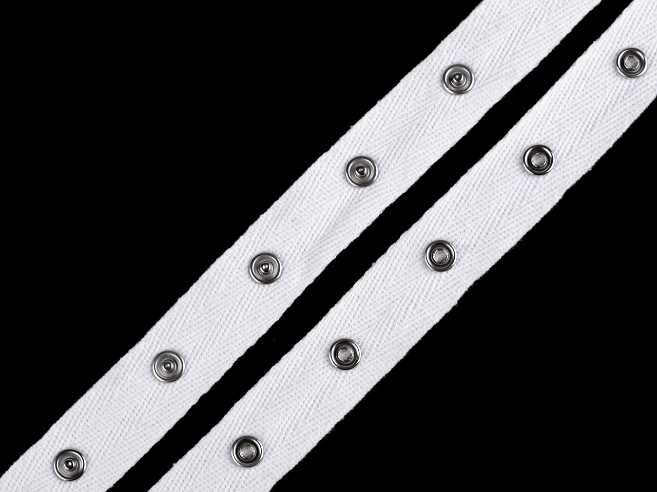 Bavlnené zapínanie na body šírka 20 mm - 1 m