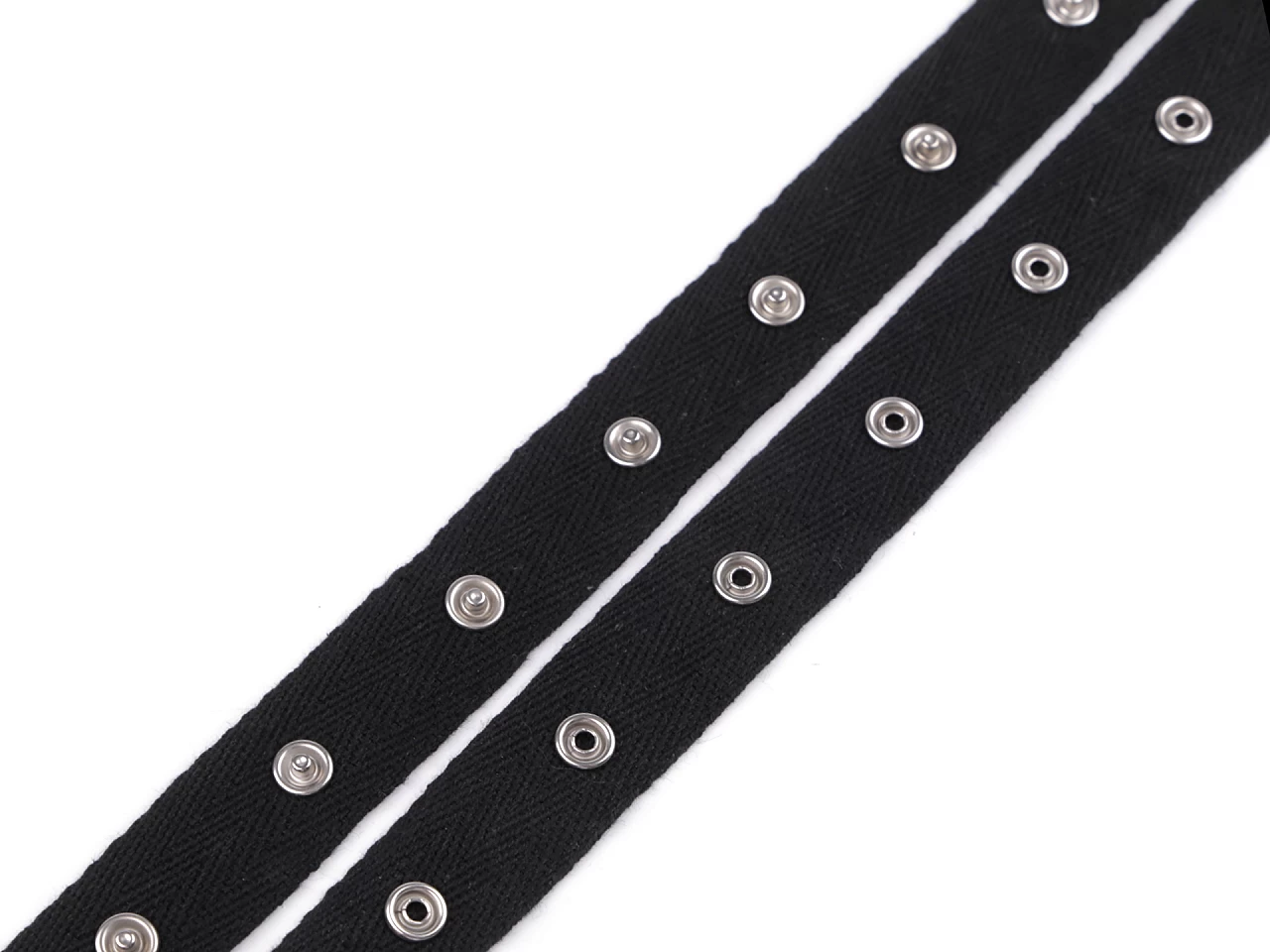 Bavlnené zapínanie na body šírka 20 mm - 1 m