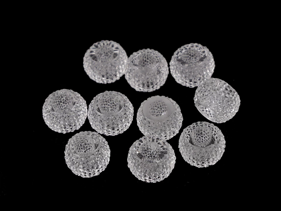 Plastové korálky s veľkým prievlakom 8x12 mm - 10 ks