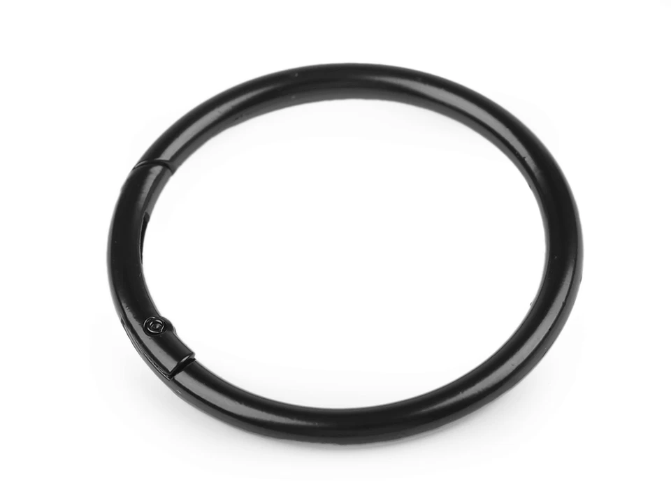 Karabína okrúhla na kabelky / krúžok na kľúče Ø50 mm - 1 ks
