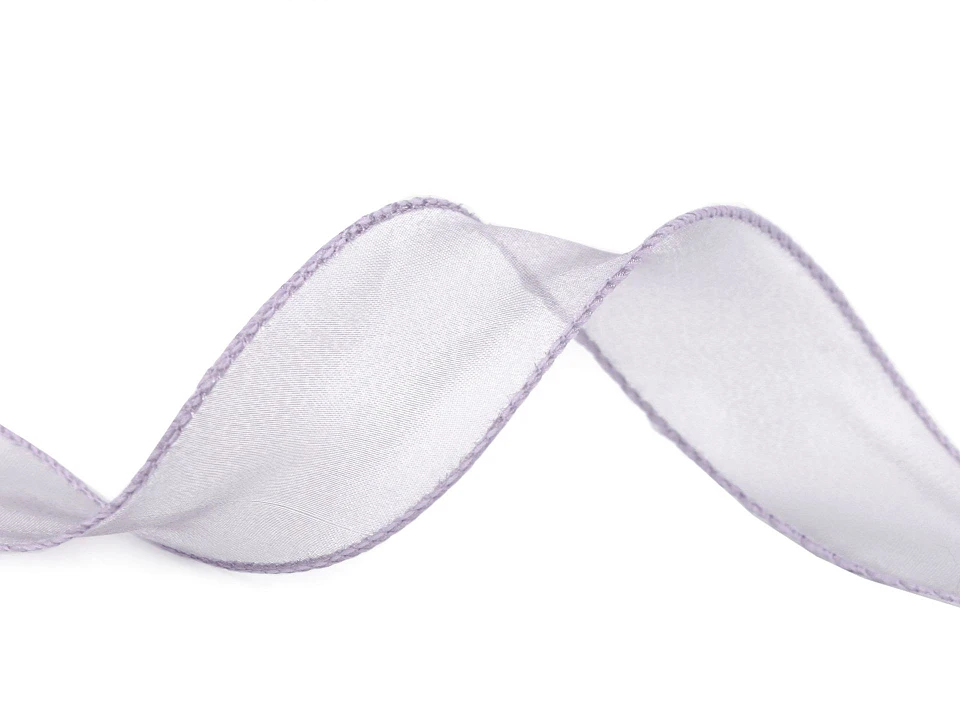  Organzová stuha s perleťovým leskom šírka 40 mm -3m