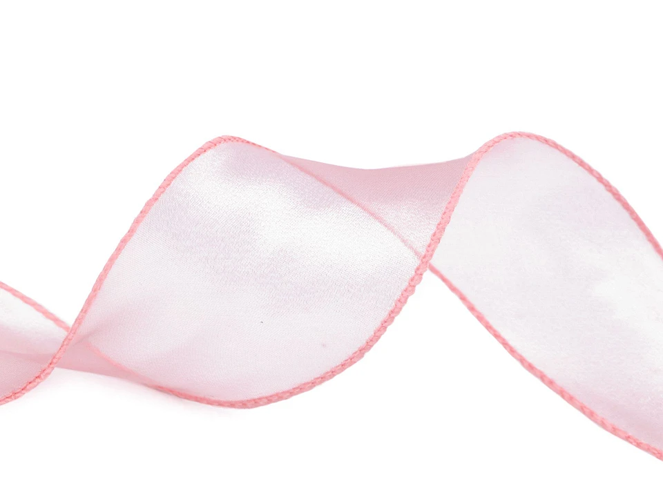  Organzová stuha s perleťovým leskom šírka 55 mm -3m