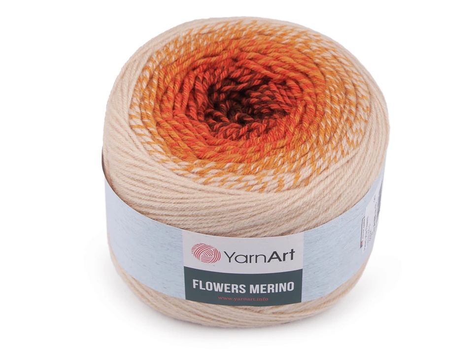 Pletacia priadza YarnArt Flowers merino 225g