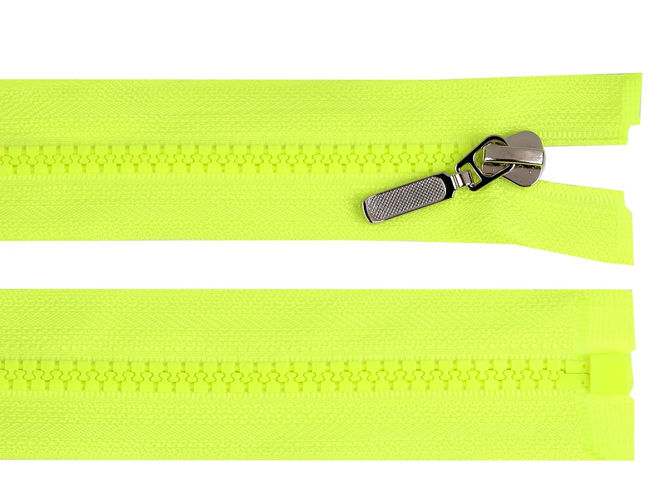 Kostený zips No 5 dĺžka 90 cm s ozdobným jazdcom-1ks