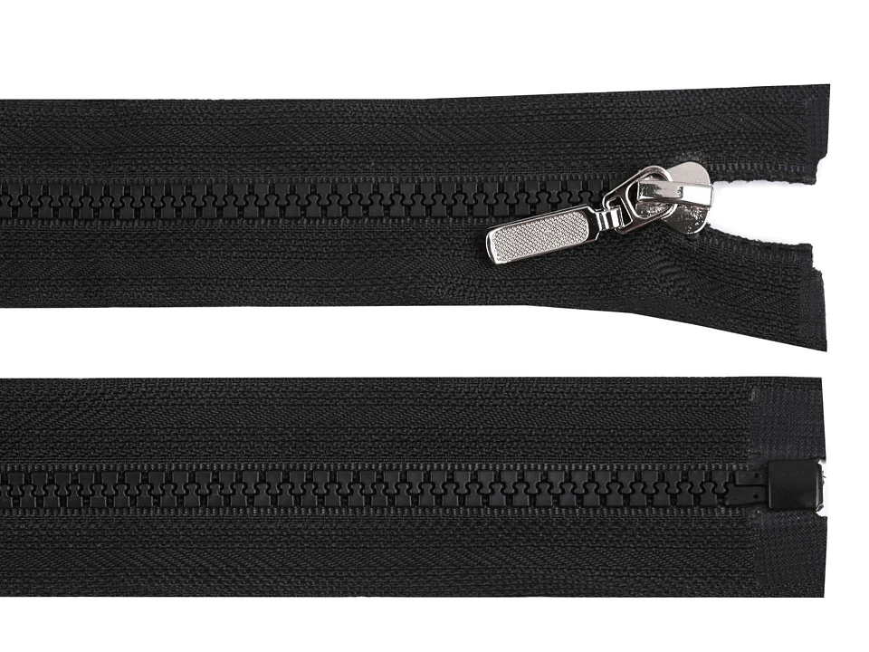 Kostený zips No 5 dĺžka 90 cm s ozdobným jazdcom-1ks