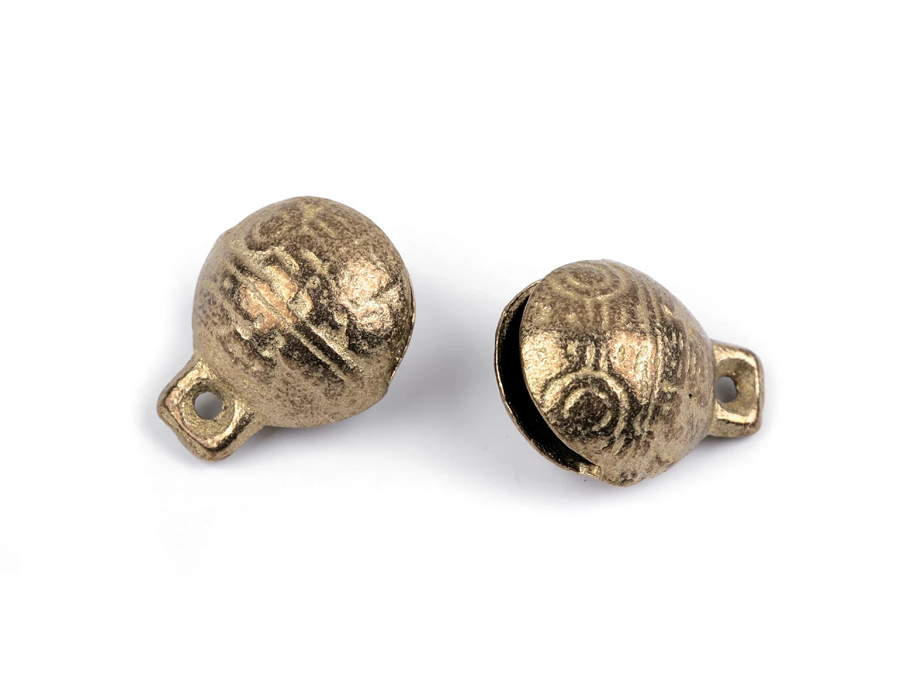 Rolničky mosadzné s krásnym zvukom 13x17 mm - 2 ks