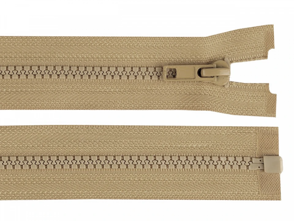 Kostený zips šírka 5 mm dĺžka 45 cm bundový -1ks