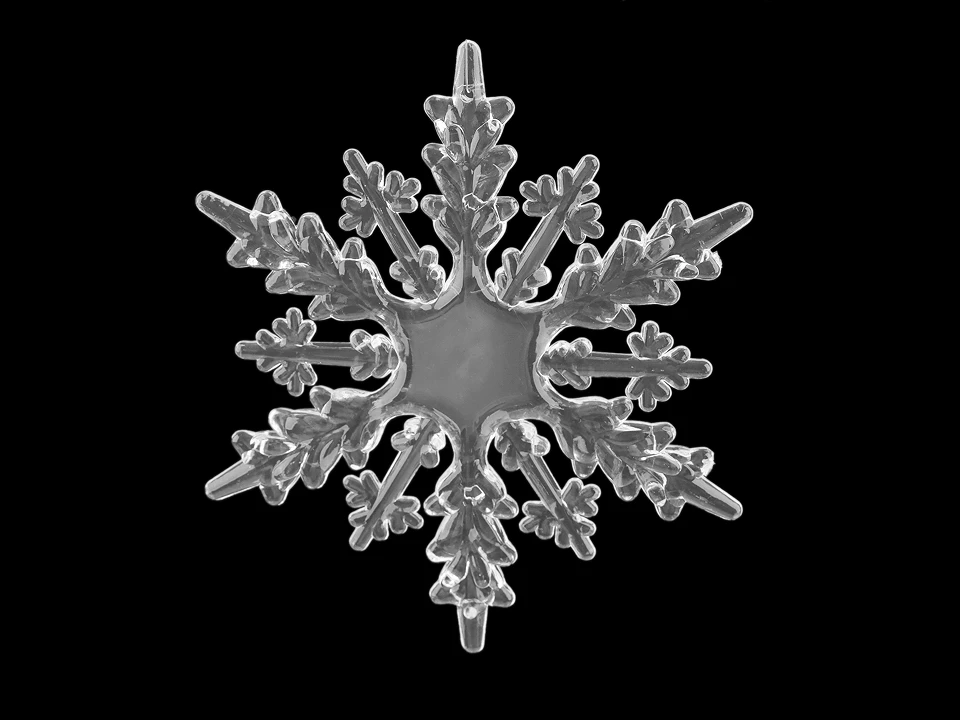 Dekoračné vločky Ø 11 cm na zavesenie - 1 ks