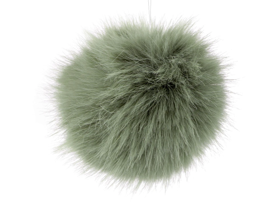 Kožušinový brmbolec s pútkom Ø11 cm