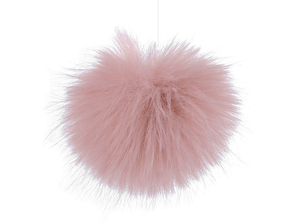 Kožušinový brmbolec s pútkom Ø8 cm