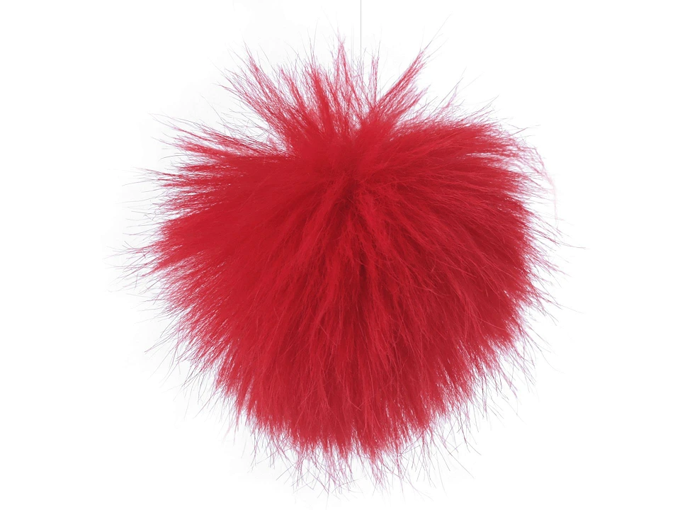 Kožušinový brmbolec s pútkom Ø8 cm