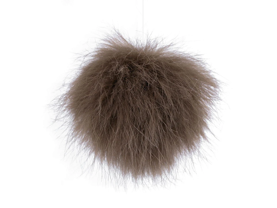 Kožušinový brmbolec s pútkom Ø8 cm
