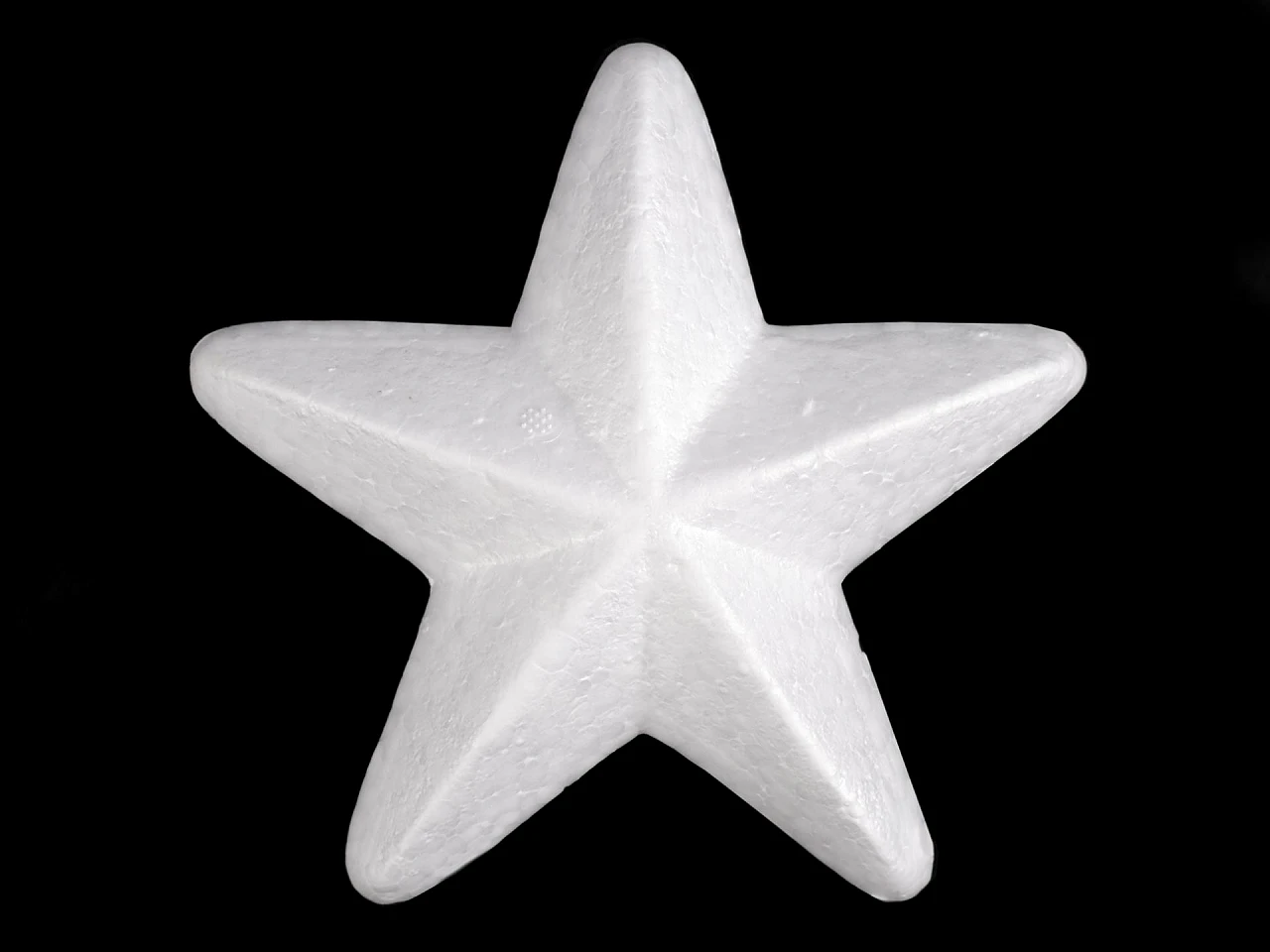 Hviezda 3D Ø14 cm polystyrén - 1 ks