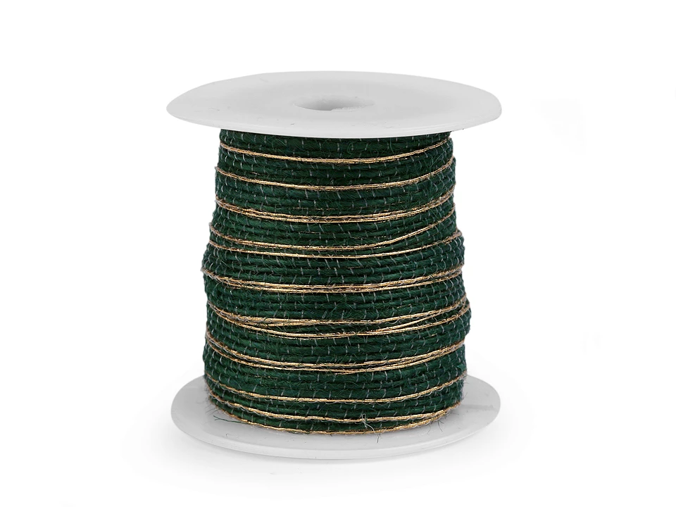 Stuha s lurexom šírka 6 mm - 20 m