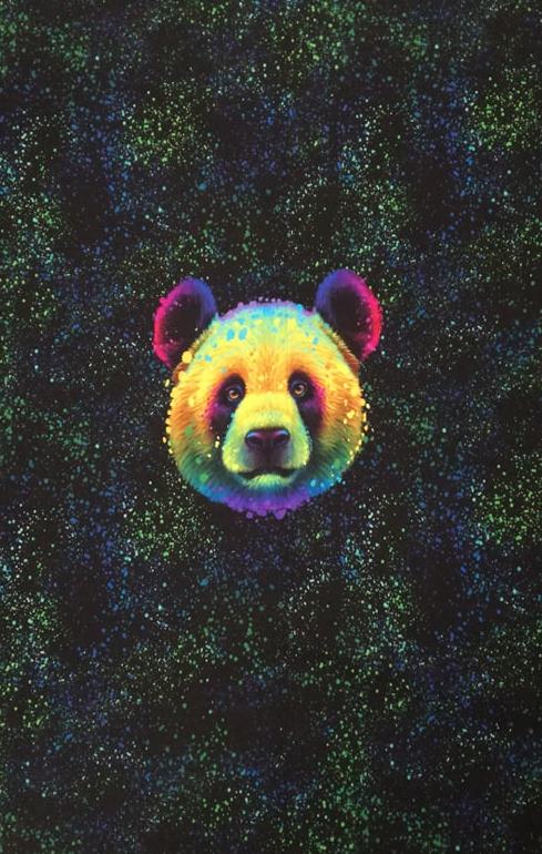 PANEL - PANDA NA ÚPLETE - 50x75 cm!!!