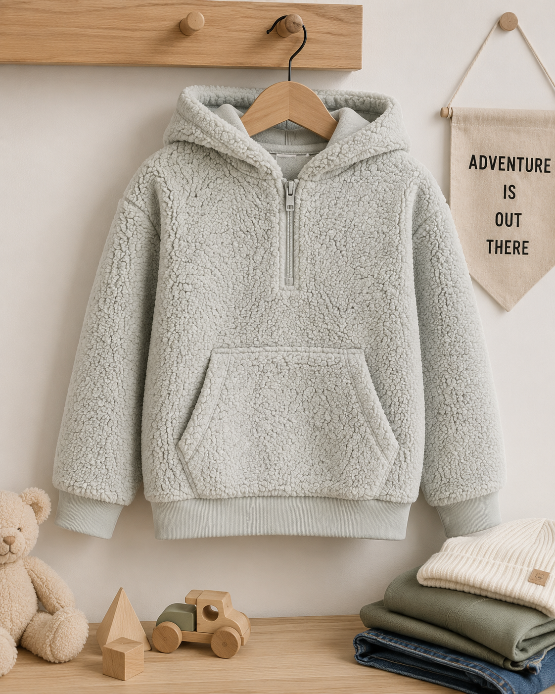 SHERPA BARANČEK POLAR FLEECE BLEDOMODRÝ- OBOJSTRANNÝ