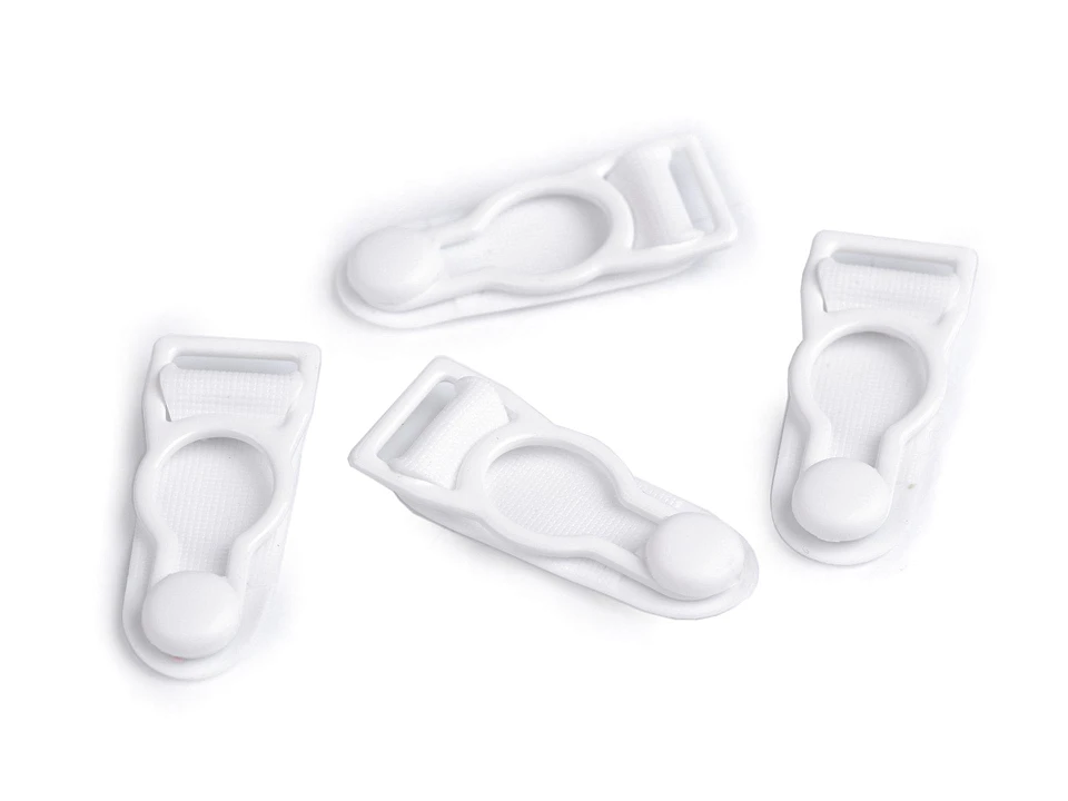 Velvety kovové - podväzkové zapínanie šírka 10 mm-4ks