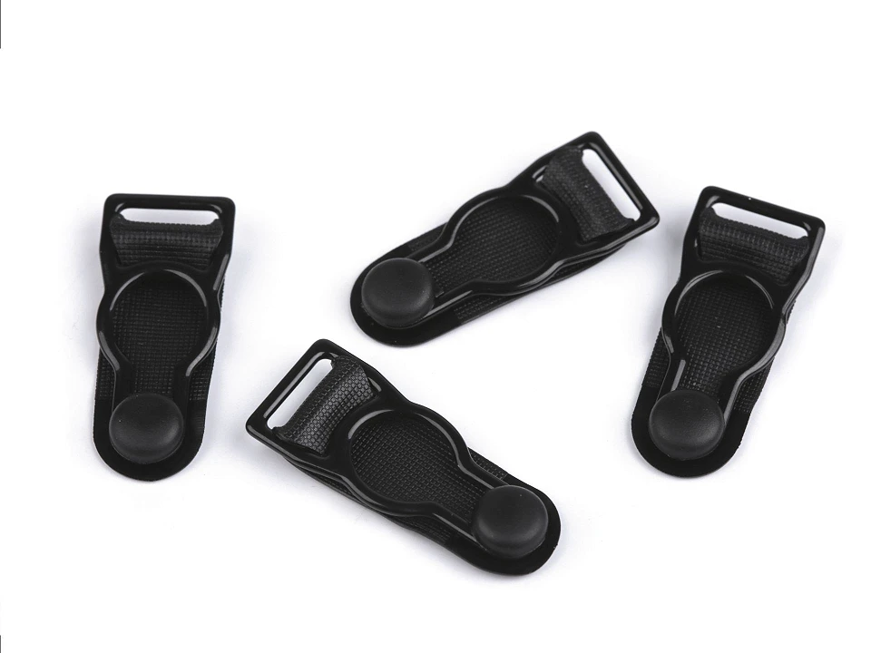 Velvety kovové - podväzkové zapínanie šírka 10 mm-4ks