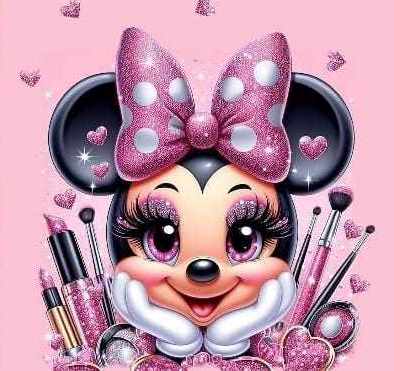 PANEL - PARÁDNICA MINNIE MOUSE NA ÚPLETE - 45x55cm!!!