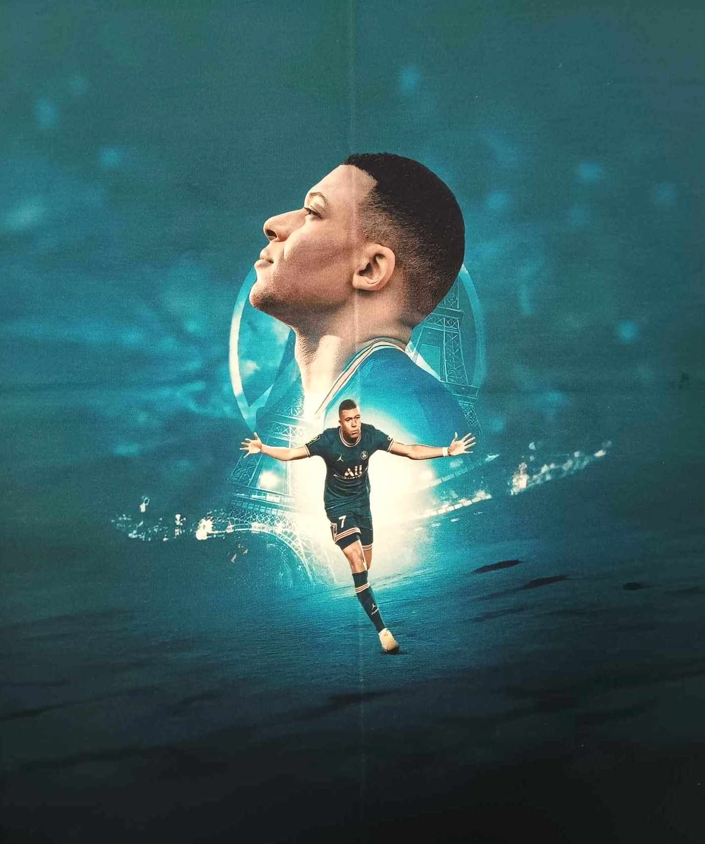 PANEL - KYLIAN MBAPPÉ NA ÚPLETE - 45x55cm!!!- POSLEDNÝ KUS