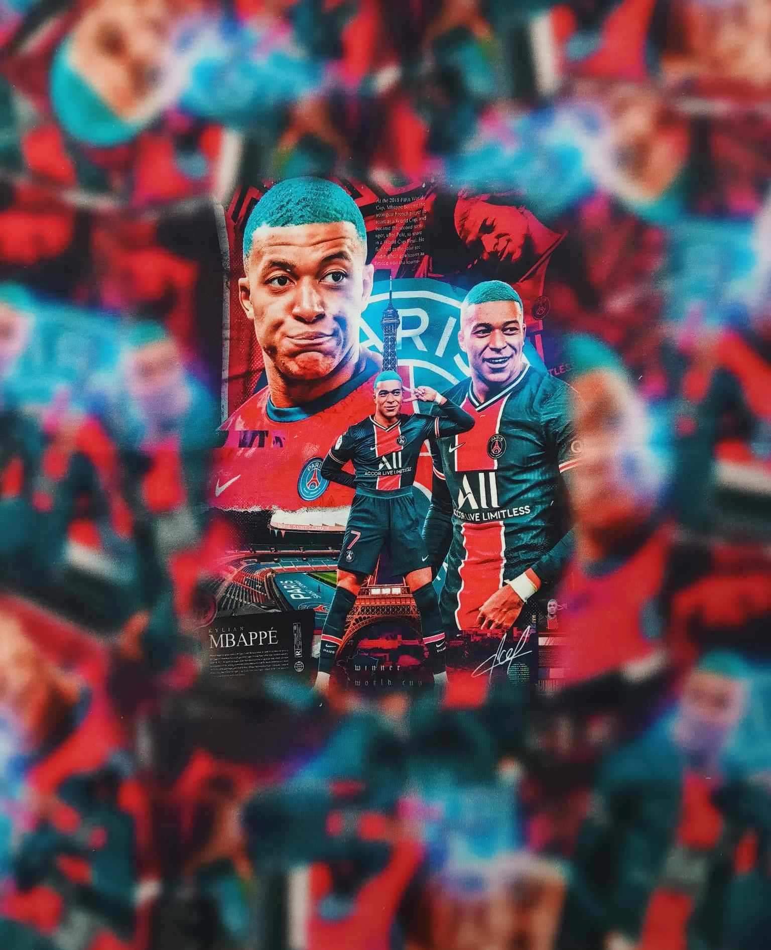 PANEL - KYLIAN MBAPPÉ NA ÚPLETE - 45x55cm!!!