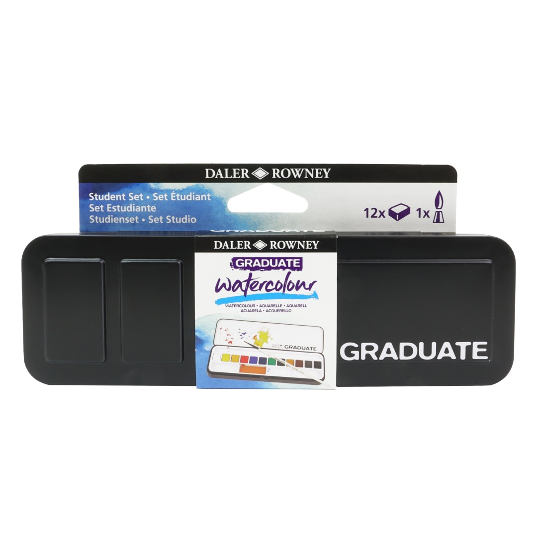 D&R Graduate akvarelová cestovná sada 12HP, štetec