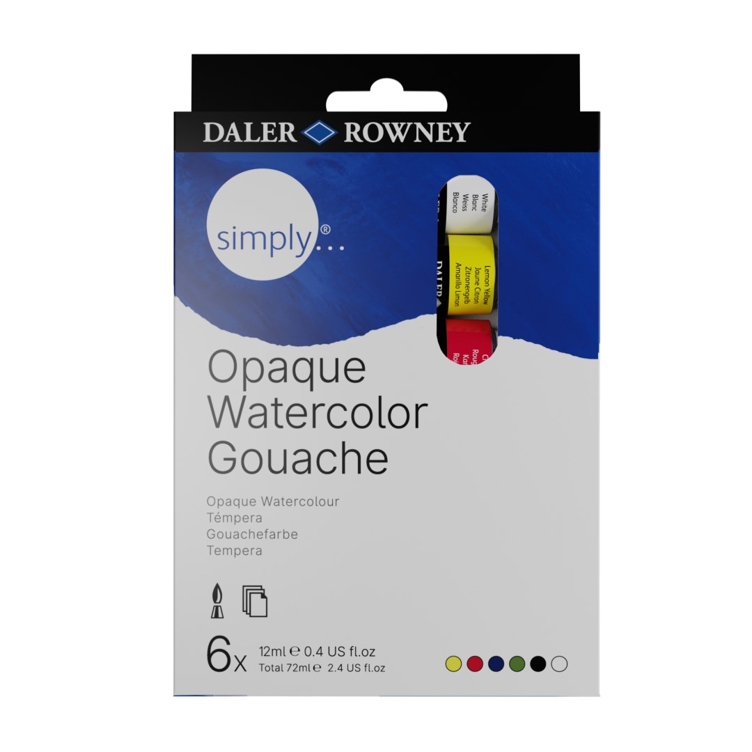 D&R Simply sada gvašových farieb 6x12ml