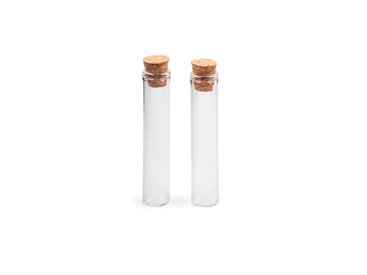 Sklenená fľaštička s korkom 10x55 mm- 12ks