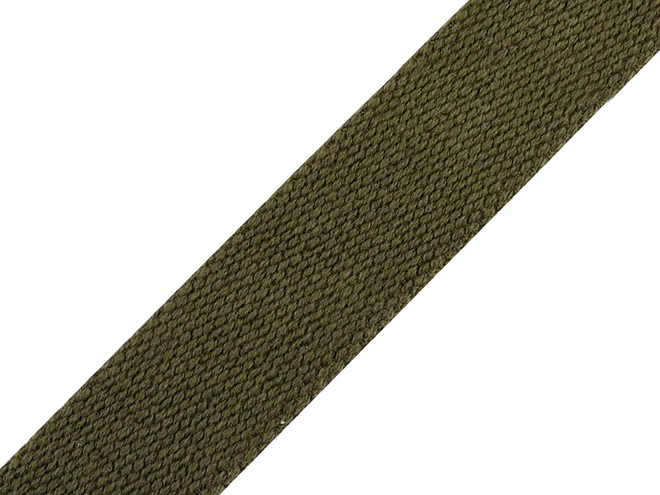Bavlnený popruh šírka 30 mm farebný - 1 m