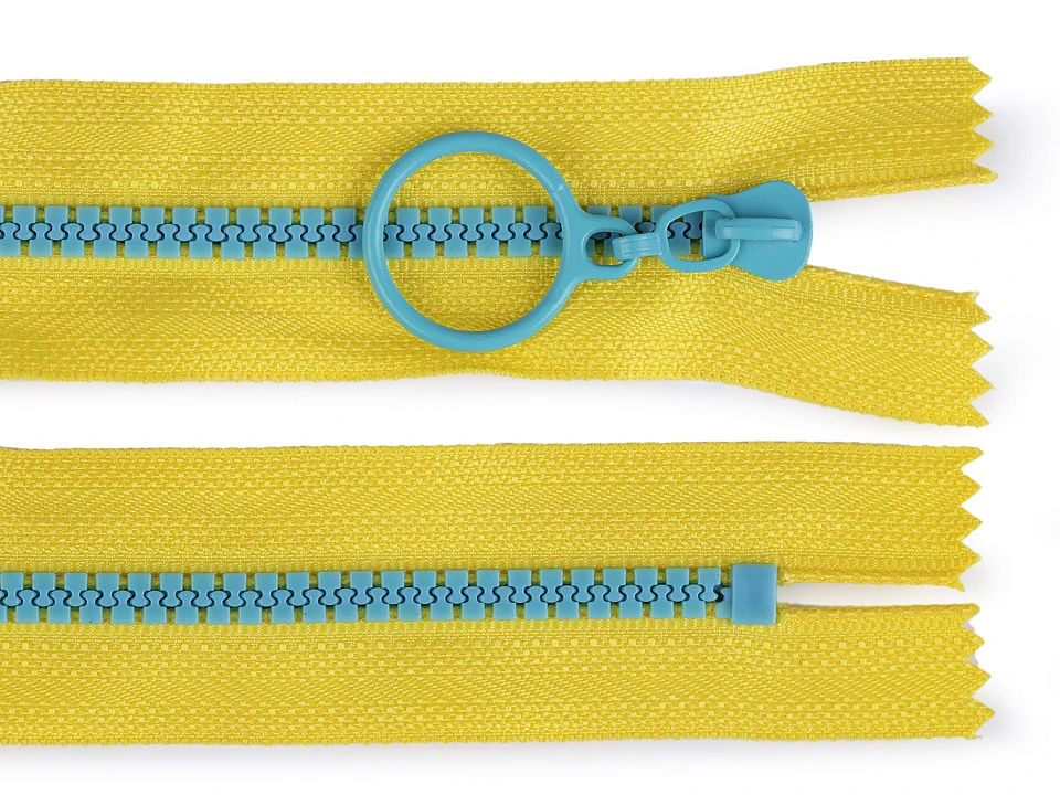Kostený zips farebný No 5 dĺžka 20 cm