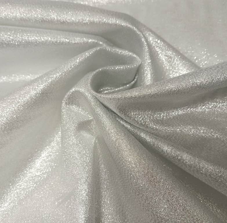 ORGANZA METALIC STRIEBORNÁ