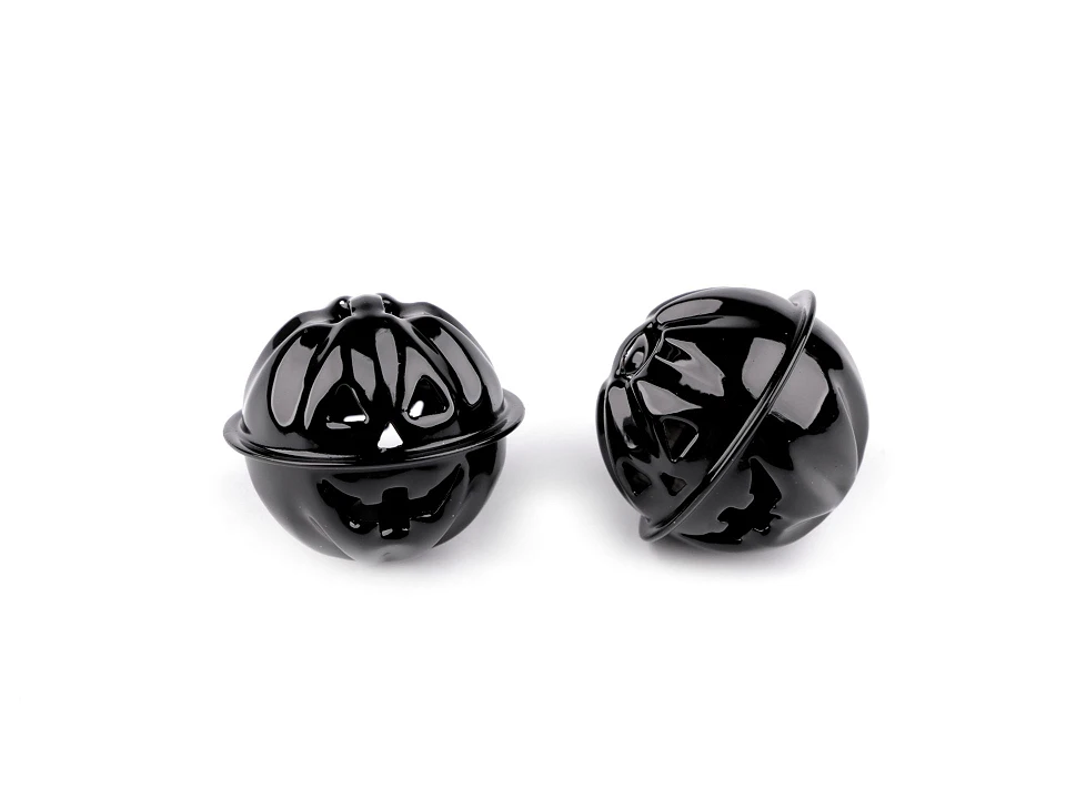 Rolnička tekvica halloween Ø30 mm- 2ks