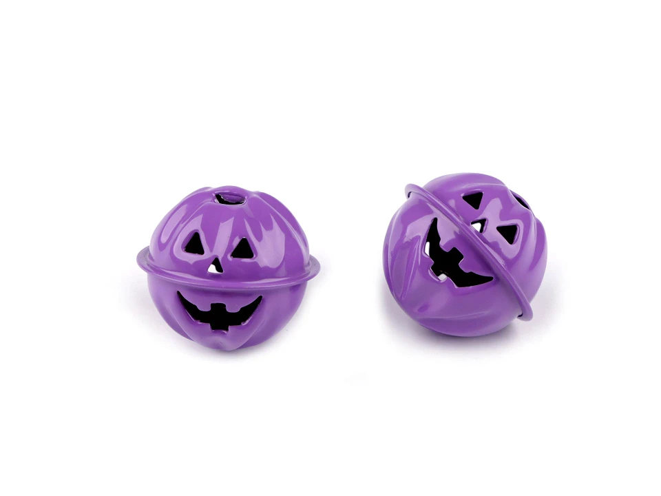 Rolnička tekvica halloween Ø30 mm- 2ks