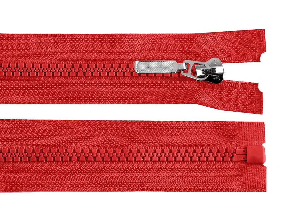Kostený zips No 5 dĺžka 30 cm s ozdobným jazdcom- 1ks