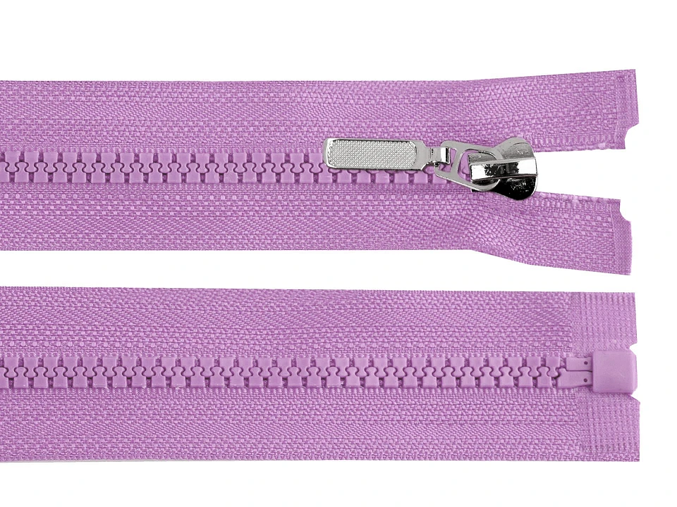 Kostený zips No 5 dĺžka 30 cm s ozdobným jazdcom- 1ks