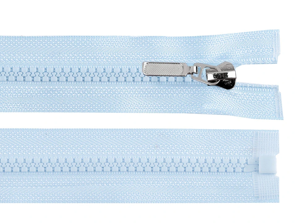 Kostený zips No 5 dĺžka 30 cm s ozdobným jazdcom- 1ks
