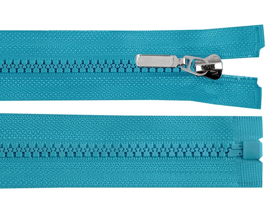 Kostený zips No 5 dĺžka 30 cm s ozdobným jazdcom- 1ks