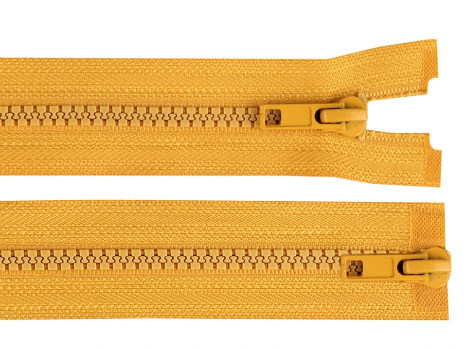 Zips kostený 5 mm deliteľný 2 jazdce / dvojcestný 85 cm bundový -1ks