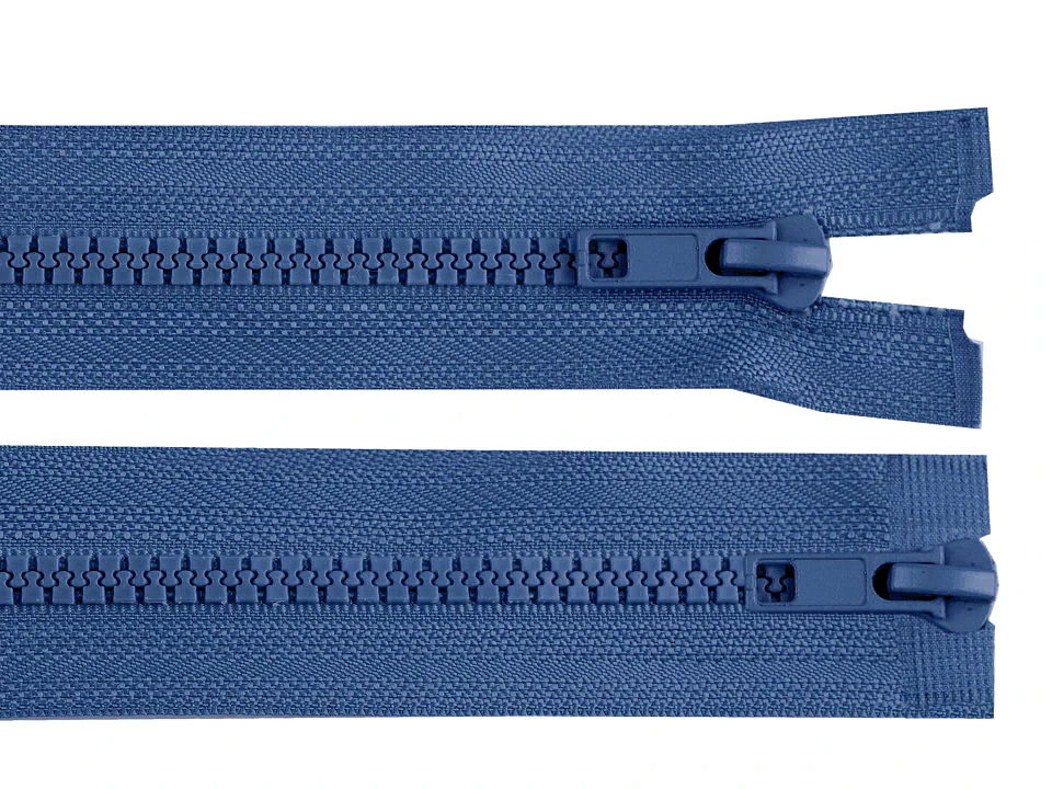 Zips kostený 5 mm deliteľný 2 jazdce / dvojcestný 85 cm bundový -1ks