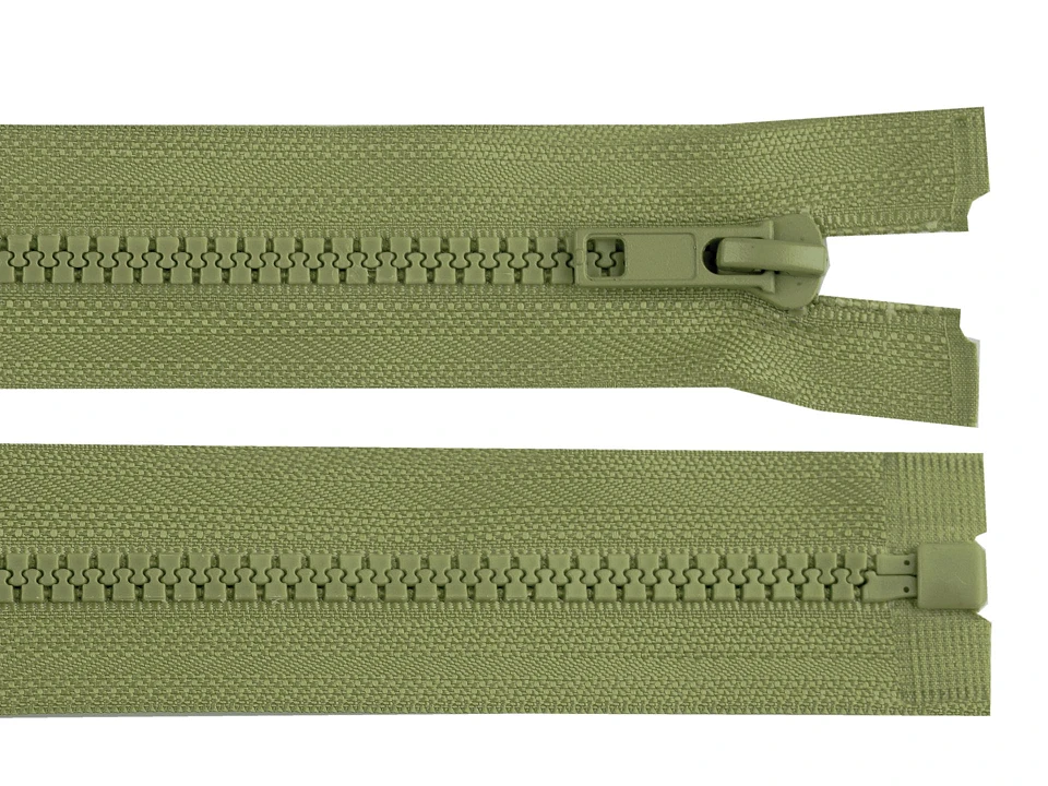 Kostený zips šírka 5 mm dĺžka 70 cm bundový -1ks