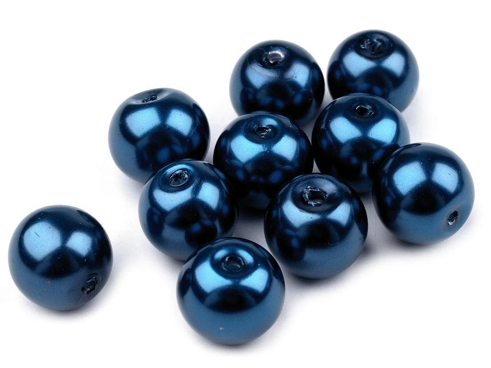 Sklenené voskové perly Ø10 mm - 50g