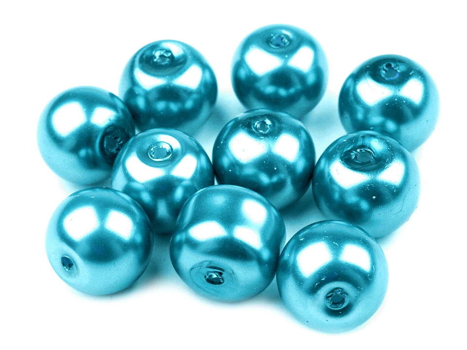 Sklenené voskové perly Ø10 mm - 50g