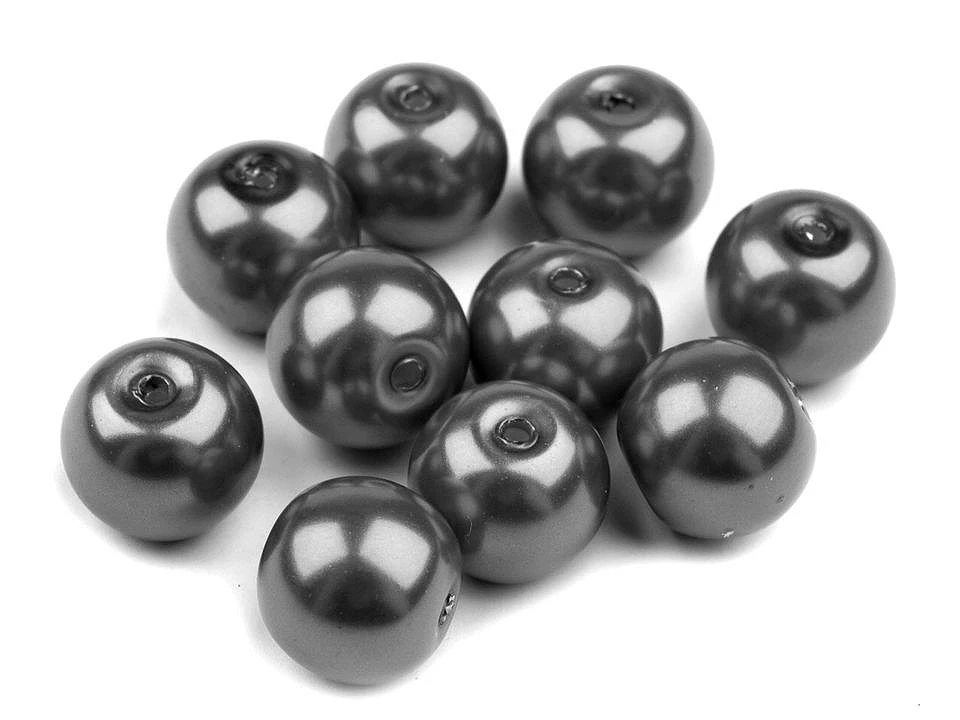 Sklenené voskové perly Ø10 mm - 50g