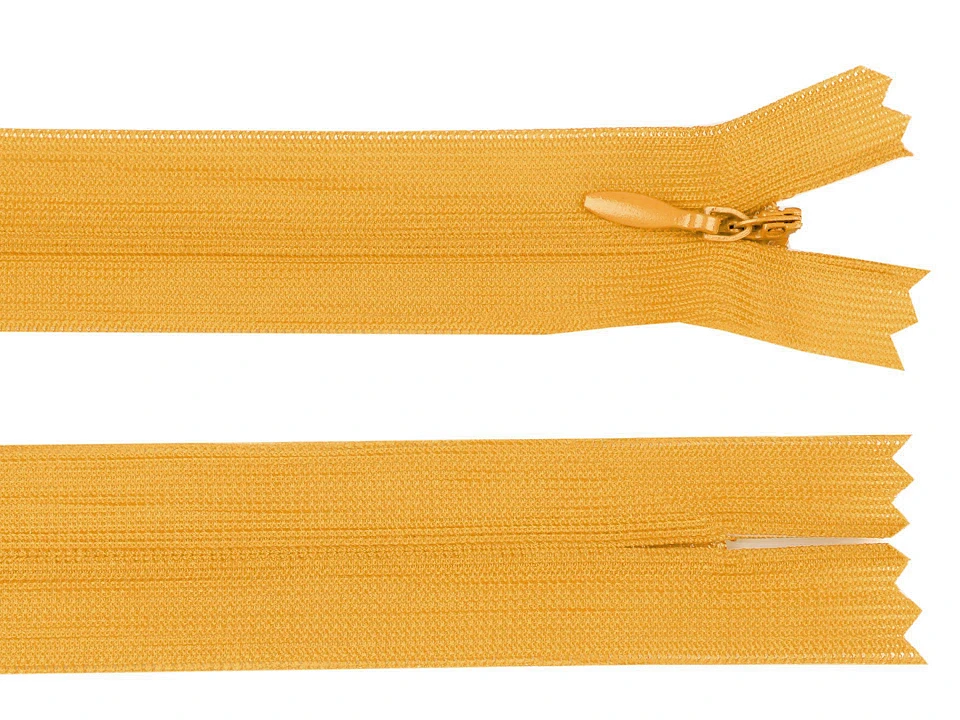 Špirálový zips skrytý šírka 3 mm dĺžka 40 cm dederon -1ks