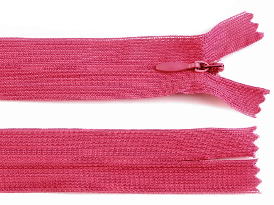 Špirálový zips skrytý šírka 3 mm dĺžka 50 cm dederón -1ks